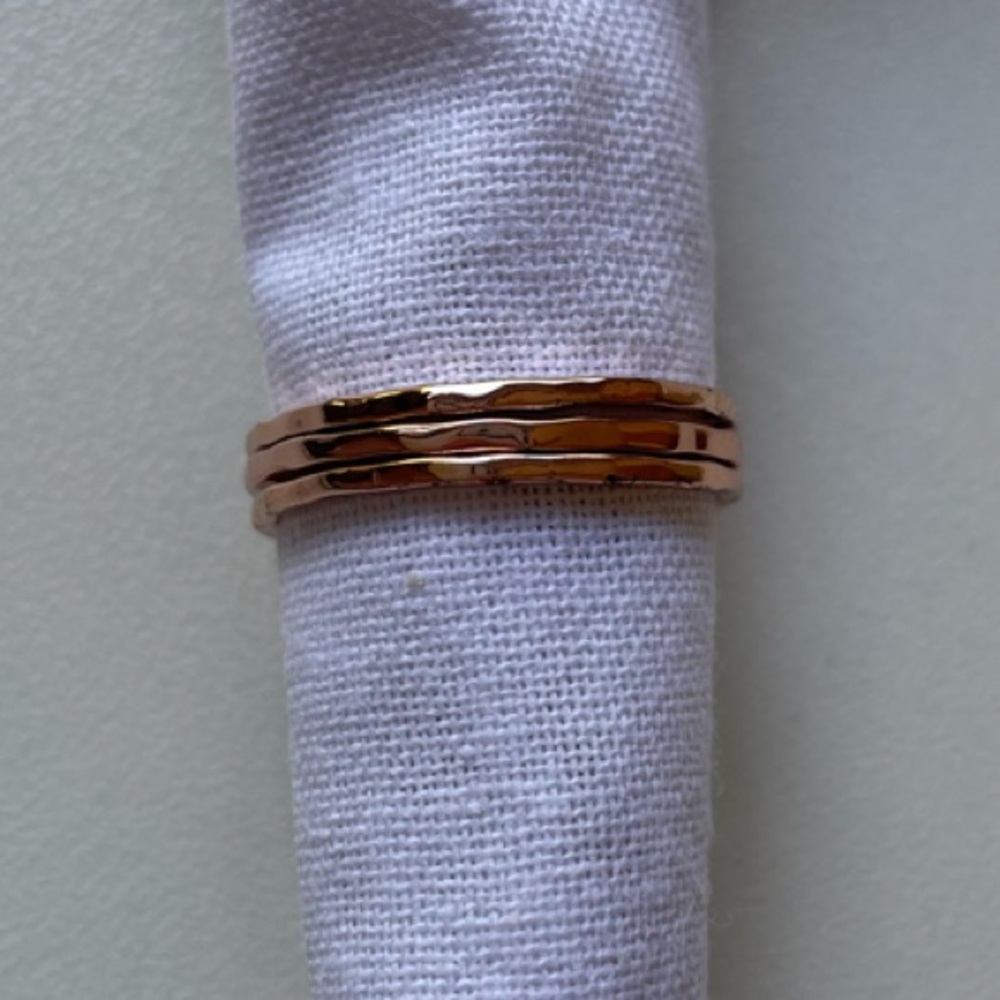 Gorjana Rose Gold Stacked Ring Set